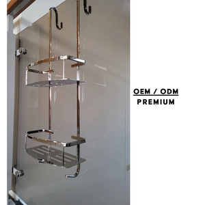 Colgante 2 Estante de ducha de baño de 3 niveles Estante de ducha de esquina colgante Caddy Estante de baño - Product Image 4