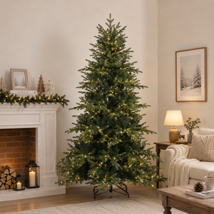 Sapin de Noël pré-éclairé de luxe haute densité de 1,5 à 3 m, structure articulée, matériaux PVC et PE de première qualité, décoration commerciale extérieure - Product Image 1