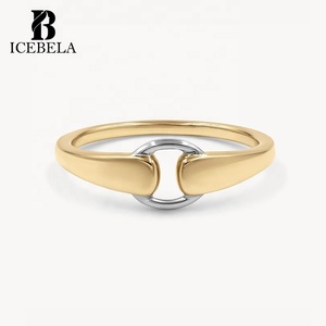 Icebela <span class=keywords><strong>B</strong></span>án Buôn Đồ Trang Sức Tốt Thiết Kế Tùy Chỉnh Plata 925 Sterling <span class=keywords><strong>B</strong></span>ạc Anillos Độc Đáo Hai Tấn Zircon Khóa Nhẫn Cho Phụ Nữ - Product Image 4