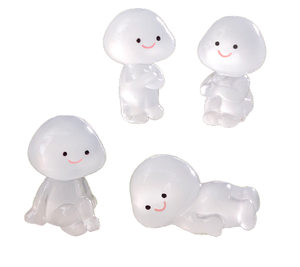 Kleine Harz statuen Leuchtende 3D-Puppenhaus Miniatur-Figuren Kleine Menschen Spielzeug Wachsende Figuren für Valentinstag Baby - Product Image 1