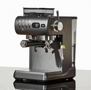 Nouvelle <span class=keywords><strong>machine</strong></span> à expresso semi-automatique rétro avec broyeur intégré, 20 bars, PID, pour usage domestique, mousseur à lait vapeur, contrôle de la température - Product Image 4