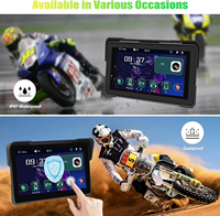 Monitor para Motocicleta de 8.1 Pulgadas con Carplay, Android Auto, Control por Voz, GPS, Pantalla de Navegación Inteligente IPS Portátil, Android 10
