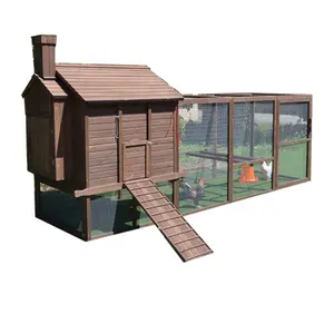 ECOLINEAR – Casa de gallina de metal grande para exteriores, 10