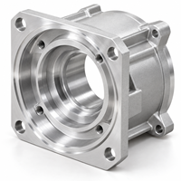 Pelat Adaptor Motor Aluminium Kustom Dengan Lubang Presisi, Diproses CNC untuk Peralatan Otomasi Industri