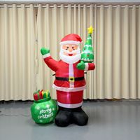 Sacs cadeaux du Père Noël, lumières décoratives LED pour arbre de Noël et décorations gonflables, directement du fabricant transfrontalier