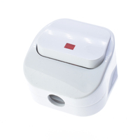 Prise de câblage britannique Type-G 3 broches fil électrique connecter AC 13A BS prise supérieure avec interrupteur à bascule indicateur rouge alimentation amovible