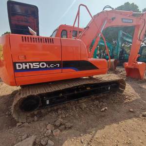 Excavatrice hydraulique d'occasion Doosan DH150LC-7, poids en marche 15 tonnes, poids de la machine 14000 kg, moteur Doosan, engrenages à faible entretien - Product Image 5
