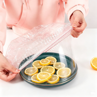 Housses alimentaires élastiques jetables 42CM, extensibles, remplaçant le film alimentaire traditionnel, ajustement universel pour le stockage quotidien domestique, vente en gros