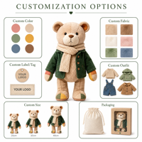 Jouets en peluche personnalisés, animaux en peluche sur mesure, ours en peluche, fabricant de peluches, créez votre propre marque de jouets en peluche, peluche personnalisée