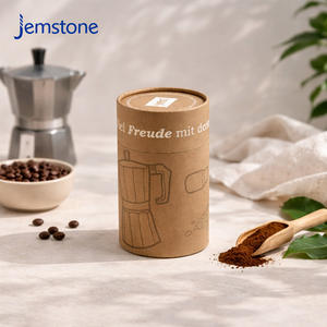 Caja de Embalaje de Tubo de Cartón Biodegradable Personalizada para Galletas, Tubos de Papel de Grado Alimenticio para Envasar Granos de Café - Product Image 1