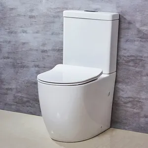 Dispositivo sanitário para casa e banheiro, suprimentos para o design moderno, marca de água, vitrificado, cerâmica, wc, duas peças, casa, hotel