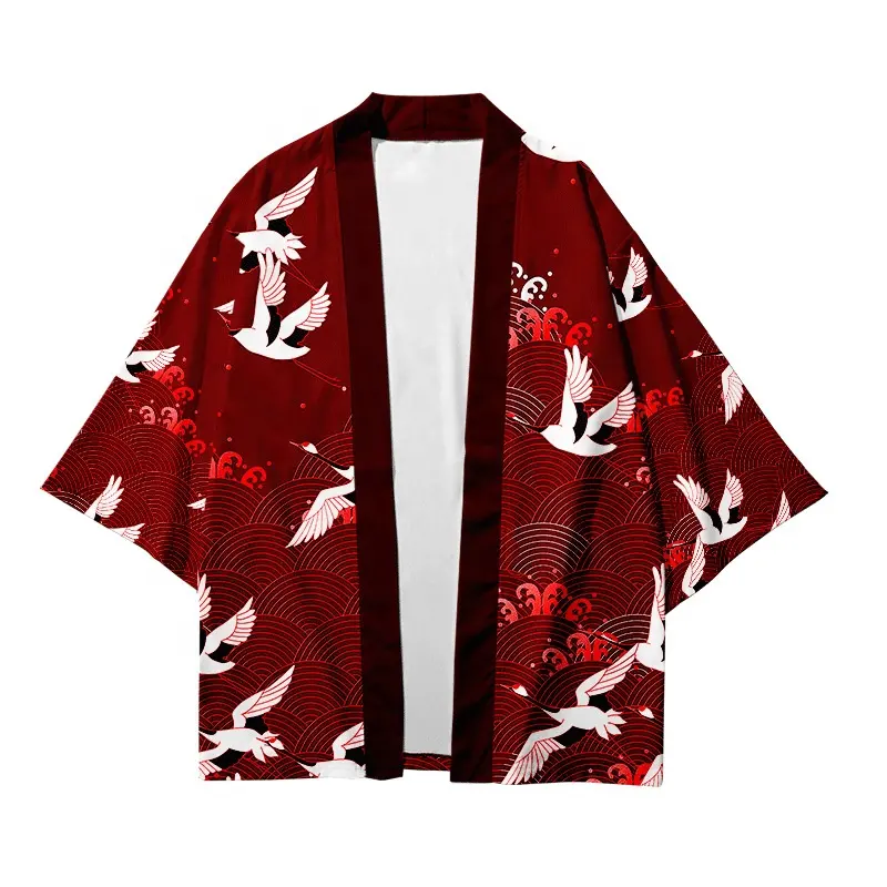 Custom Design Kimono Vrouwen Mannen Man Japans Lang