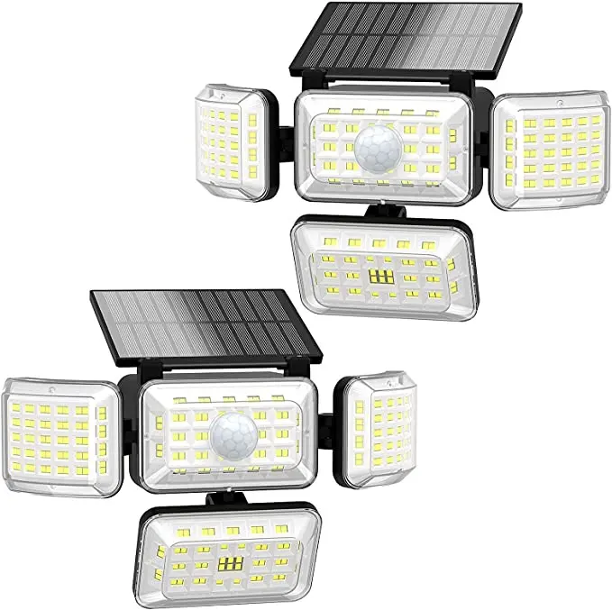 Оптовая продажа от производителя, наружное освещение IP67, водонепроницаемый датчик движения, Солнечный светодиодный настенный светильник