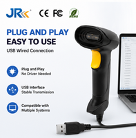 Escáner de Código de Barras Compacto JR C997H 1D con Cable, Sensor CCD 1500, Lector de Códigos de Barras USB Plug and Play, Imager Portátil para Logística