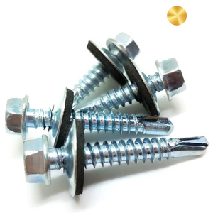 <span class=keywords><strong>Vis</strong></span> autoperceuses à tête <span class=keywords><strong>hexagonale</strong></span> en acier inoxydable 304/410 galvanisé noir, avec rondelles EPDM, pour toiture, vente en gros Chine - Product Image 6