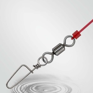 Acier inoxydable haute résistance de sécurité 4/0-1/0 #   1-14 #   Mousquetons pivotants pour la pêche en eau salée, connecteurs de ligne de type barillet - Product Image 3