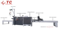 Machine de laminage de panneaux en mousse anti-âge sans bulles TC Machinery, machine de laminage PUR à fusion à chaud semi/entièrement automatique 75 kW, facile à utiliser