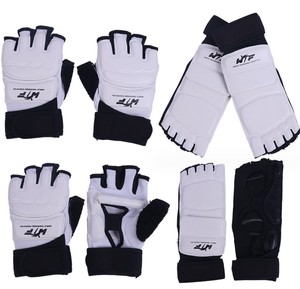 Guantes de Artes Marciales Mixtas (MMA) y Muay Thai de Medio Dedo, Material PU, Cómodos, Duraderos, Unisex, Personalizables, Protector de Pies para <span class=keywords><strong>Karate</strong></span> - Product Image 1