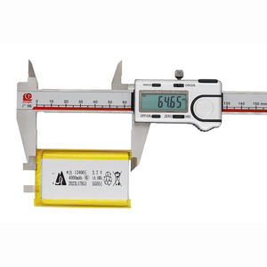 התאמה אישית <span class=keywords><strong>3.7v</strong></span> 4000mah 124065 שקית סוללה נטענת li-פולימר עם עיצוב מקרה רך גודל מותאם אישית - Product Image 4