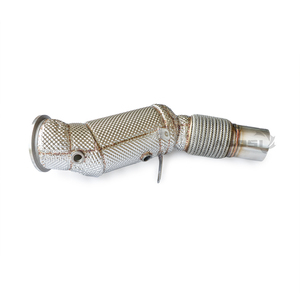 Tuyau d'échappement en acier inoxydable poli avec catalyseur pour <span class=keywords><strong>BMW</strong></span> 330i <span class=keywords><strong>320i</strong></span> F30 2.0T B48 2016-2018 Haute performance - Product Image 3