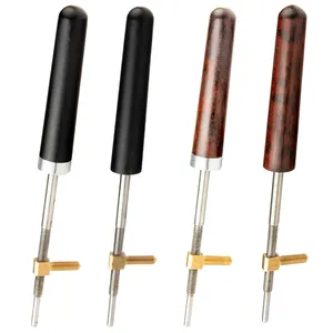 Pièces de rechange en bois de serpent et ébène pour archets de <span class=keywords><strong>contrebasse</strong></span>, boutons de grenouille et vis de style allemand avec œillet en laiton - Product Image 1