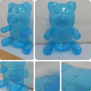 Enormes osos de goma inflables de 24 "juguetes de piscina de PVC únicos para niños decoraciones de fiesta de cumpleaños temáticas de Candyland paquete de 6 - Product Image 3