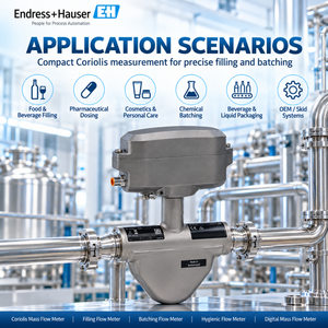 Débitmètre massique Coriolis hygiénique Endress+Hauser Dosimass 8BE pour le remplissage rapide, l'embouteillage et la dosage par lots - Product Image 4