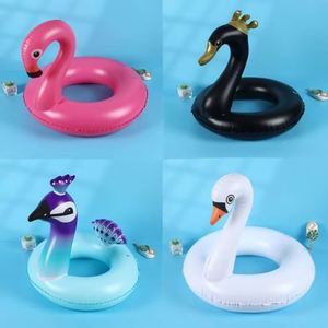 ห่วงยางว่ายน้ำรูปนกฟลามิงโกทำจาก PVC สำหรับผู้ใหญ่ วัยรุ่น และเด็ก - ใช้สำหรับงานปาร์ตี้ริมชายหาด ผลิตในประเทศจีน - Product Image 2