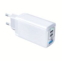 Nouveau produit Chargeur rapide GaN 65W PD, normes UK AU US EU, tête de charge pour téléphone portable et ordinateur portable, vente en gros d'usine