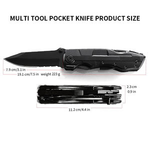 เครื่องมืออเนกประสงค์ทำจากสแตนเลสอุปกรณ์ตกปลาแบบพับได้เครื่องมือไขควงเลื่อยทำมือย้ำตัดสูง - Product Image 6