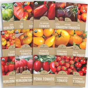 Pack Ultime <span class=keywords><strong>de</strong></span> 17 <span class=keywords><strong>Variétés</strong></span> <span class=keywords><strong>de</strong></span> Tomates Biologiques Certifiées Sans OGM Saison 2025 – Sachets Individuels pour Plantation Intérieure ou Extérieure - Product Image 2