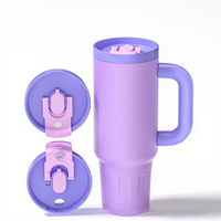 Nouvelle Tendance 2026 : Gobelet Isotherme de Voiture en Acier Inoxydable 304 de 40 oz avec Paille pour Utilisation Extérieure et en Voyage