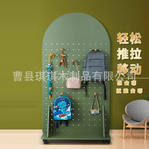 Japanese Style Screen Partition Solid Wood Pegboard Multifunctional Room Divider Living Room Entrance Hall Decor - Product Image 2