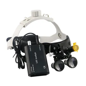 Thiết Bị Nha Khoa Headband 3.5X Loupe Phẫu Thuật Với Bộ Lọc Quang Học 5W LED Light