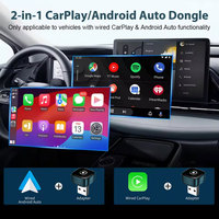 Adaptador Inalámbrico Carplay USB Tipo-C X1600 2 en 1 Azul Marino, Adaptador Carplay Inalámbrico, Dongle Android Auto Tipo C para VW MQB