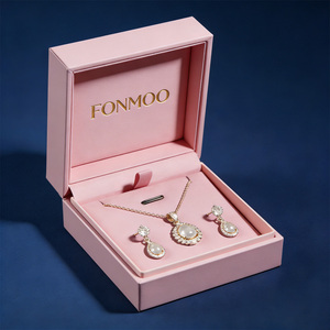 Custom Luxury Eco-Friendly Paperboard Flip Jewelry Box Magnetic Closure Custom Size Four-Color Logo Printing Gift Packaging - Product Image 2