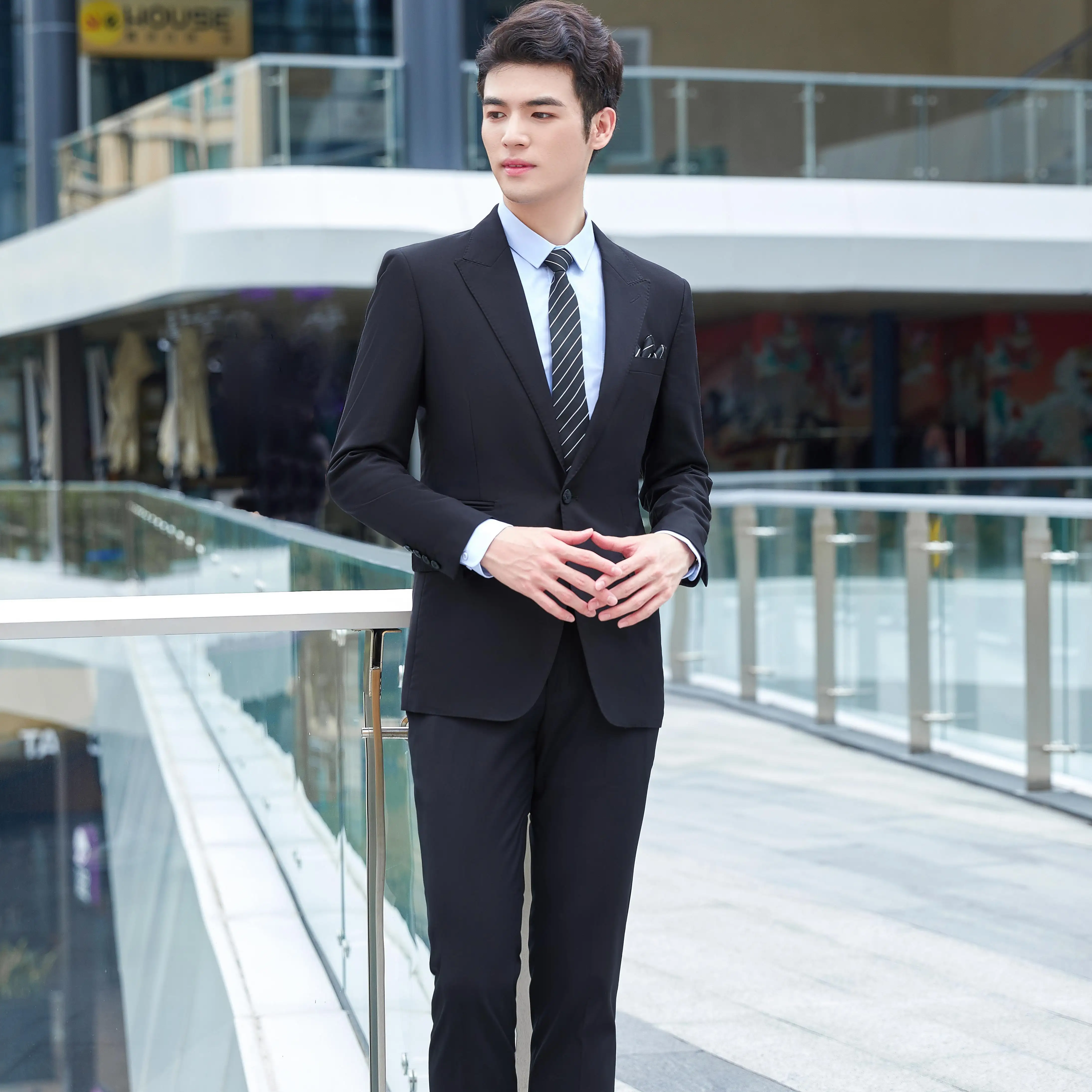 Touchhealthy supply business casual top quality blazer set for men women's suits men suit