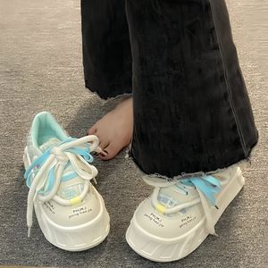 Chaussures de marche décontractées tendance pour femmes, style plateforme, souples et confortables, colorées, à semelle épaisse, doublure en peluche, polyvalentes - Product Image 2