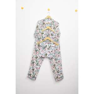 Top Selling Elegant Floral Cotton Pajama Set Hand Block Print Nightwear for Women Lightweight Summer <b>Lounge</b> Set - Product Image 3