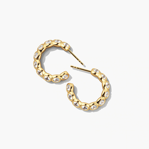 <span class=keywords><strong>Orecchini</strong></span> a Cerchio Aperti Gemnel in Argento Sterling 925 <span class=keywords><strong>con</strong></span> Zaffiri, <span class=keywords><strong>Orecchini</strong></span> a Sfera Curva Chunky, <span class=keywords><strong>Orecchini</strong></span> Trendy da Donna - Product Image 6