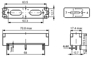 Relé de Lengüeta de Alta Tensión SZFAST Serie FRR 5kV/7.5kV/10kV, Interruptor de Alta Potencia Miniatura 12V/24V 4P Sellado para PCB, Automático DOLAM - Product Image 6