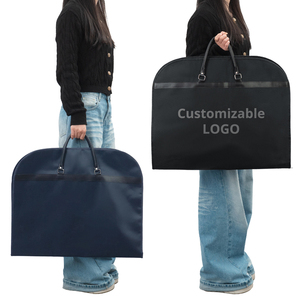 Borsa Porta Abiti di Alta Qualità con Logo Personalizzato, Lussuosa Custodia da Viaggio Impermeabile in Pelle per Abiti, Antipolvere - Product Image 1