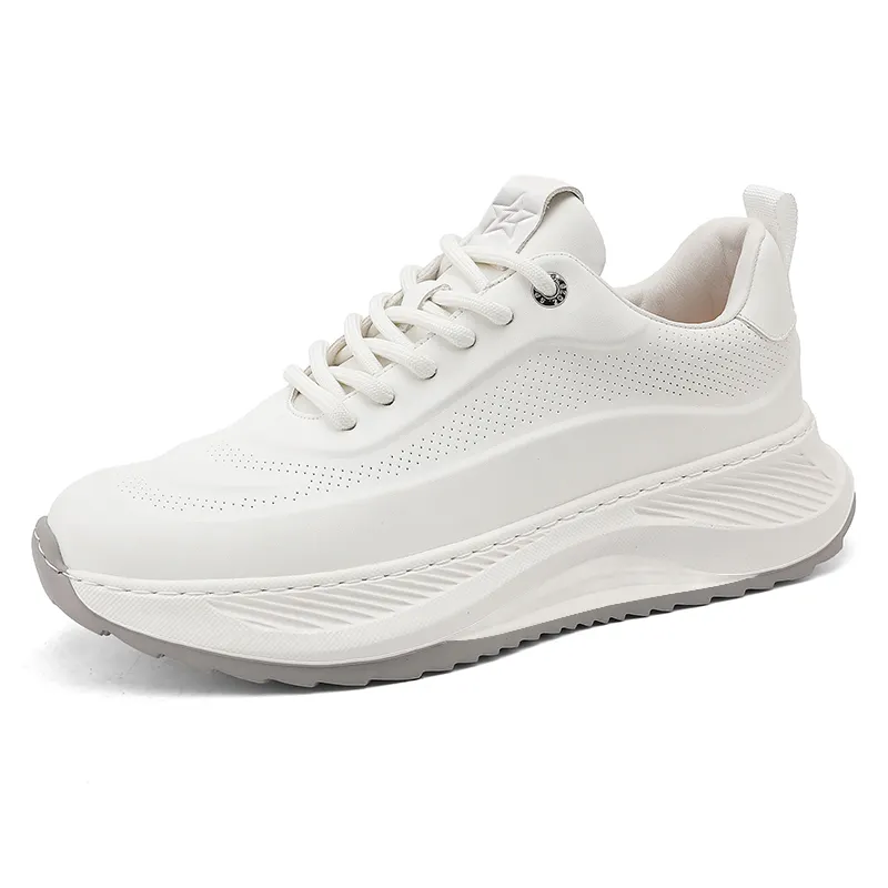 Nuevos zapatos de alta calidad informales para hombress plataforma blanco barato Hombre Zapatos casual deportes moda marca