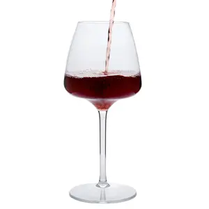 लंबा साफ़ क्रिस्टल प्लास्टिक ट्राइटन रेड वाइन बैलून वाइन ग्लास थोक वाइन ग्लास सस्ती कीमत उच्च गुणवत्ता
