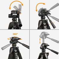 Trépied pour niveaux laser Huepar TPD14A, hauteur extensible, à utiliser avec les niveaux laser linéaires, les niveaux laser pointeurs et les niveaux laser rotatifs