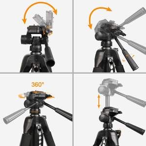 Trépied pour niveaux laser <span class=keywords><strong>Huepar</strong></span> TPD14A, hauteur extensible, à utiliser avec les niveaux laser linéaires, les niveaux laser ponctuels, les niveaux laser rotatifs - Product Image 2