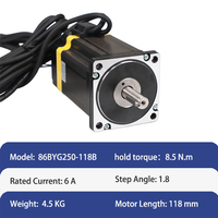 Moteur pas à pas hybride 3 axes EMTCH Nema 34 8,5 Nm MACH3 avec encodeur et kit de pilote DL86H pour machine à coudre