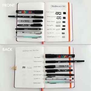 Alat tulis keras/sarung lembut <span class=keywords><strong>Notebook</strong></span> jurnal kertas peluru bertitik kucing hitam - Product Image 6