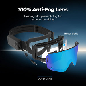 Heated Skiing Glasses with 7000mAh Battery, Polarized Photochromic UV400 TPU Frame Adjustable Strap Heated Ski <strong>Goggles</strong> - Product Image 4