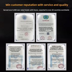 Set di Biancheria da Letto a Quattro Pezzi in Cotone Puro Tinto in Filo per Hotel a Cinque Stelle, Copripiumino Stampato Personalizzabile di Alta Gamma, Lenzuolo Bianco - Product Image 3